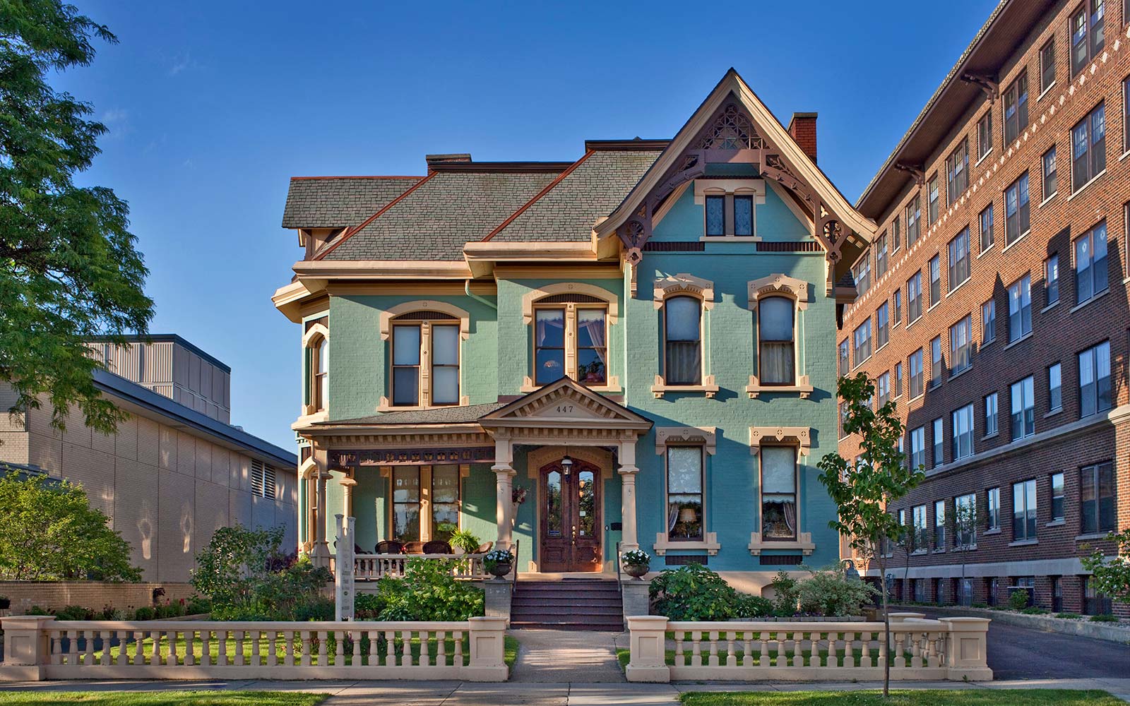 Outside view of our kalamazoo bed and breakfast, one of the best places to stay in michigan