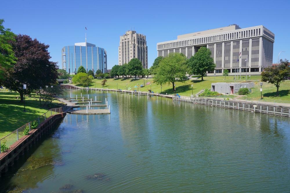 A beautiful view of downtown kalamazoo, where you'll find the best kalamazoo bed and breakfast, and top attractions like the kalamazoo air zoo