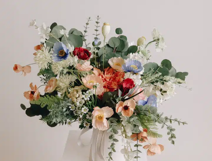 Bouquet of artificial flowers