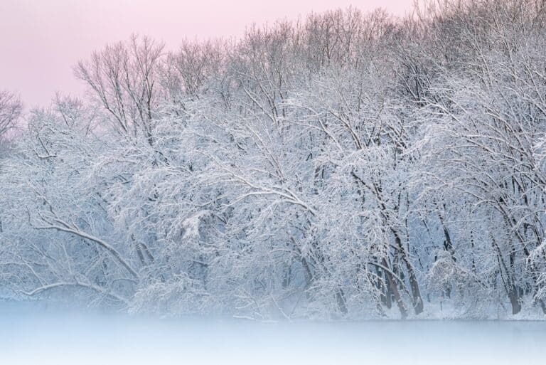 One of the best things to do in kalamazoo this winter is tour the kalamazoo river covered in white fluffy snow